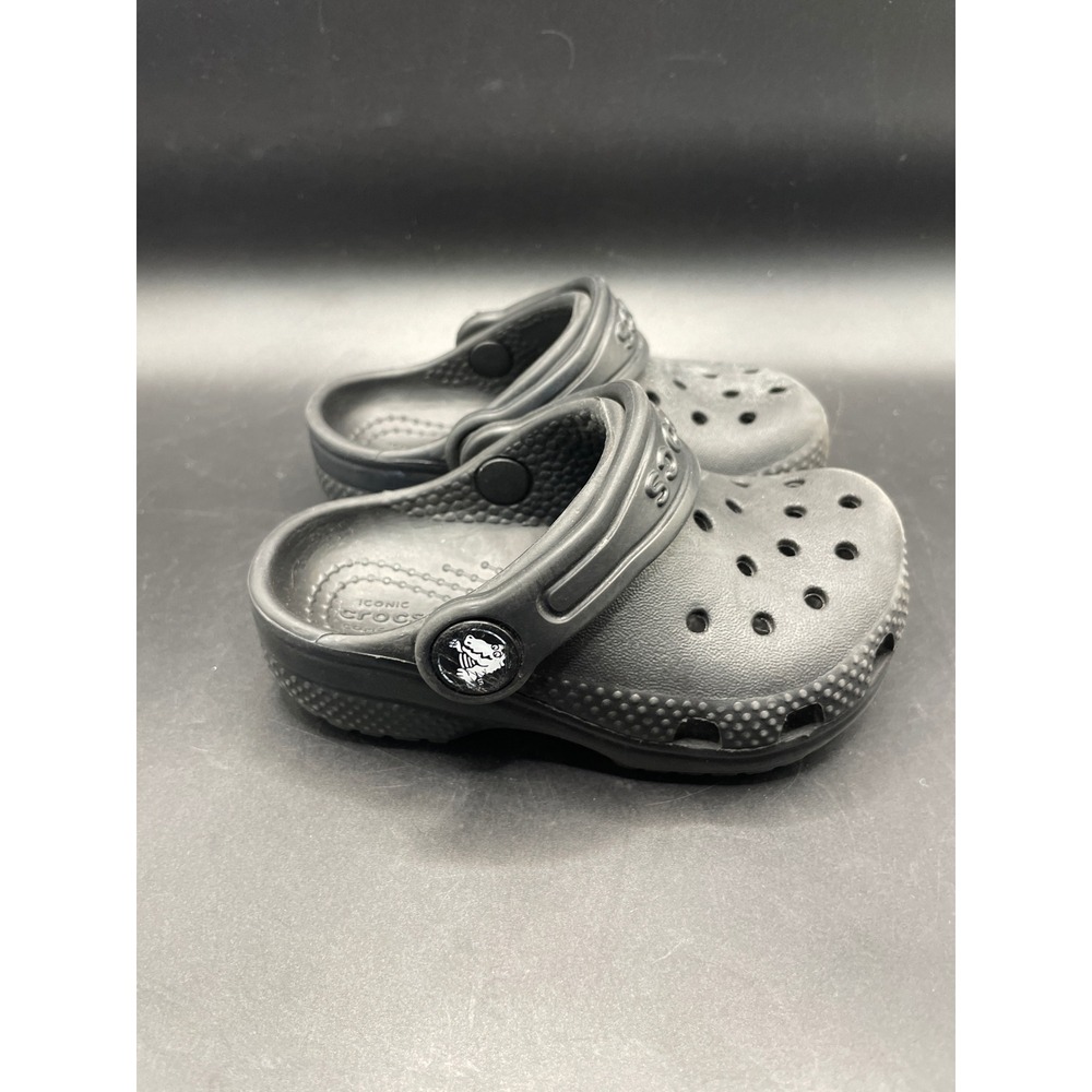 Crocs Classic Clog Black Toddler Size C5 Lightweight Slip On Water Shoes